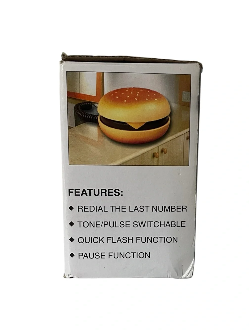 KXT-116 Novelty Hamburger Telephone in Yellow